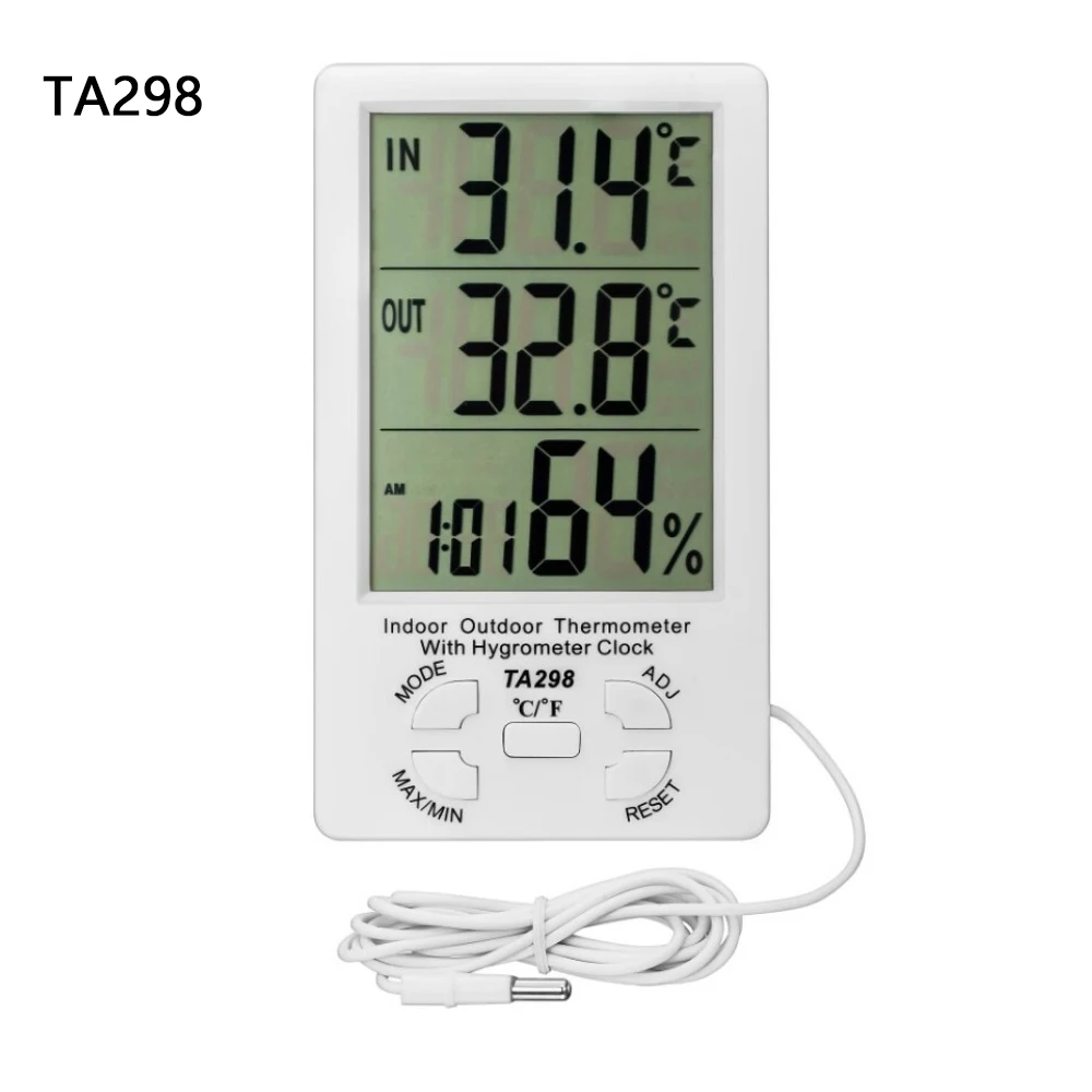 

ЖК-дисплей для использования в помещении и на открытом воздухе, электронный цифровой термометр, гигрометр, дропшиппинг, оптовая продажа