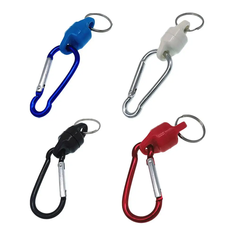

YFASHION Magnetic Net Release Holder Super Strong Magnet Split Rings Keychain Hook Hangers For Fly Fishing Tools