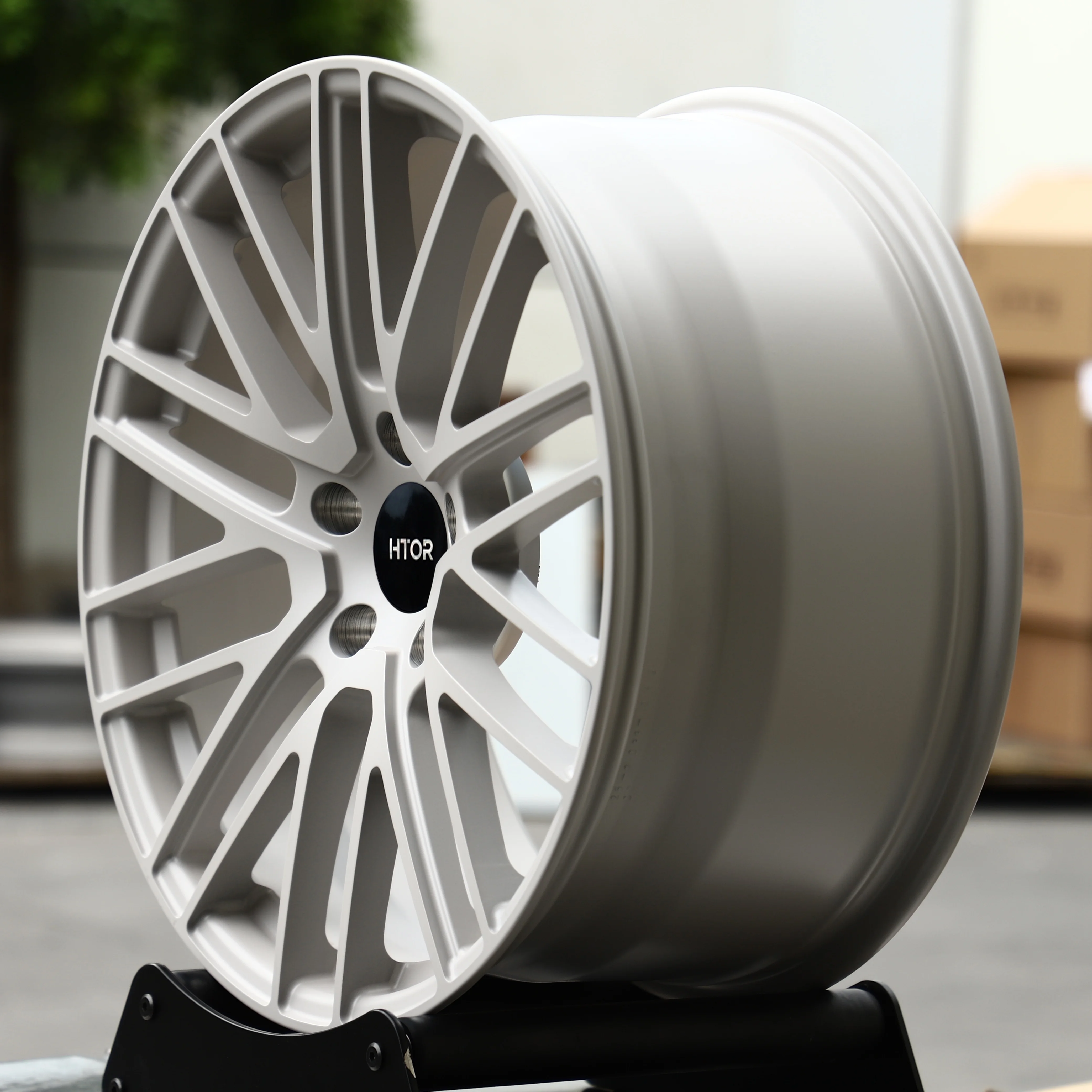 Фото Кованые диски JT Custom 21x10 22x10.5 23x11.5 5x112 5x130 с вогнутым дизайном, матово-серебристые, для Cayenne, Panamera, Taycan, 9. №4