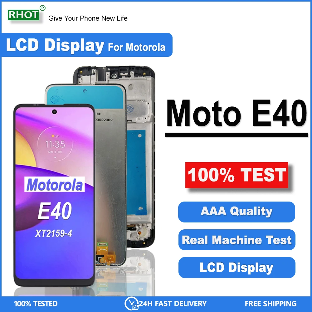 6 50 &quot100% протестированный ЖК-дисплей для Motorala Moto E40 XT2159-4 с цифровым
