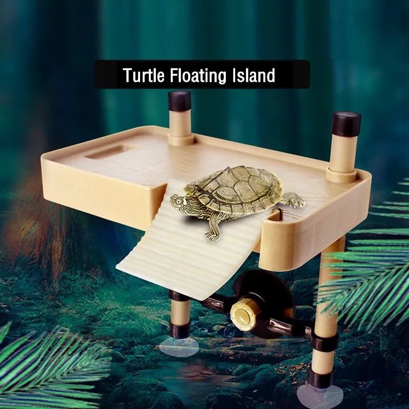 

Brazilian Water Turtle Floating Island Tortoise Drying Platform Reptile Ramp Platform Aquarium Decor adornos acuario