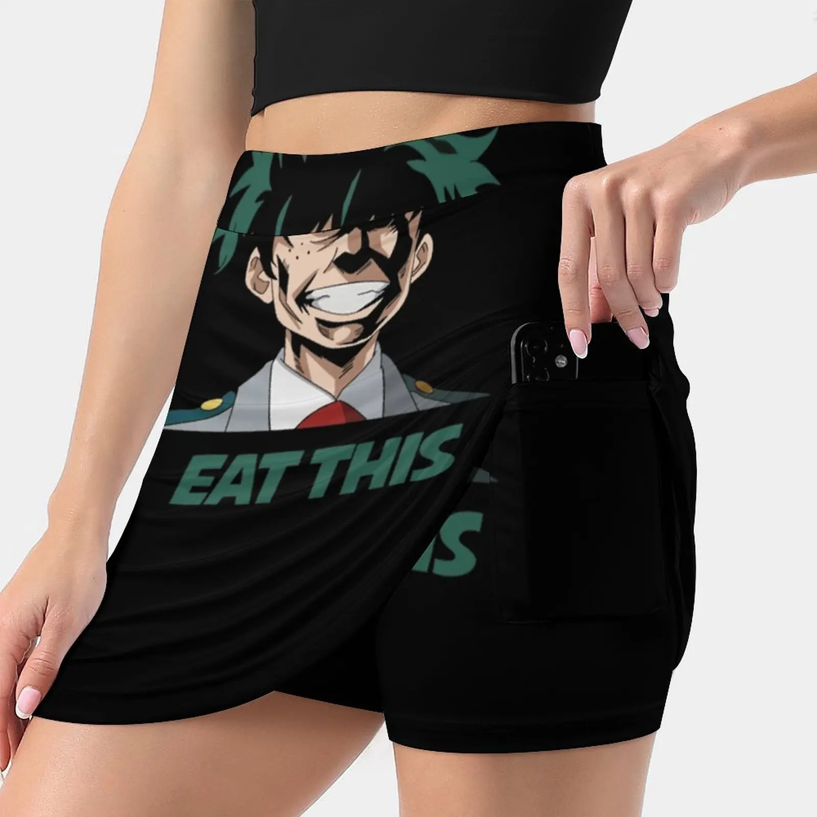 

Eat This Women'S Fashion Sporting Skirt With Pockets Tennis Golf Running Skirts Plus Ultra Katsuki Bakugo Bakugou All Might