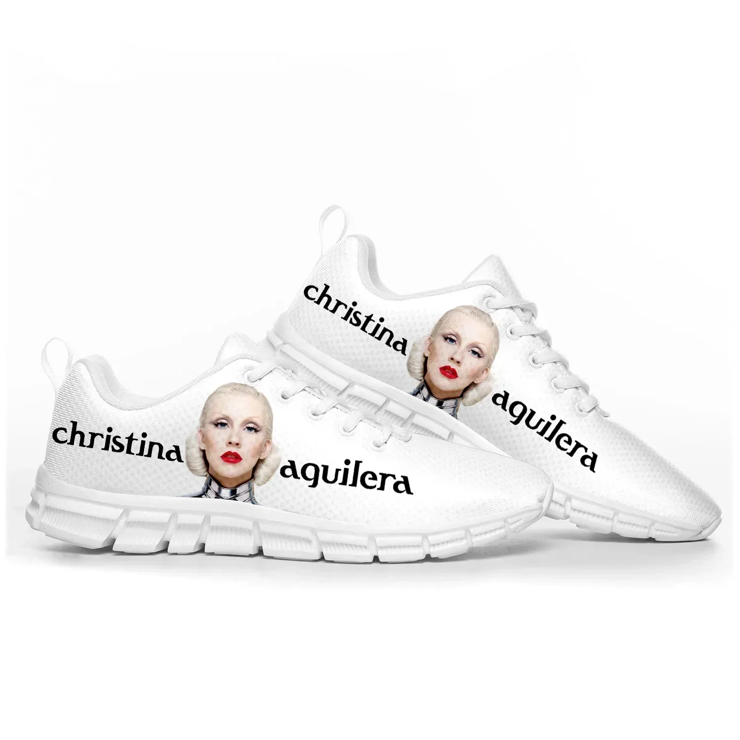 Фото Спортивная обувь Christina Aguilera для мужчин, женщин, подростков и детей, кроссовки на заказ, повседневная обувь индивидуального пошива, высококачественная обувь для пар №2