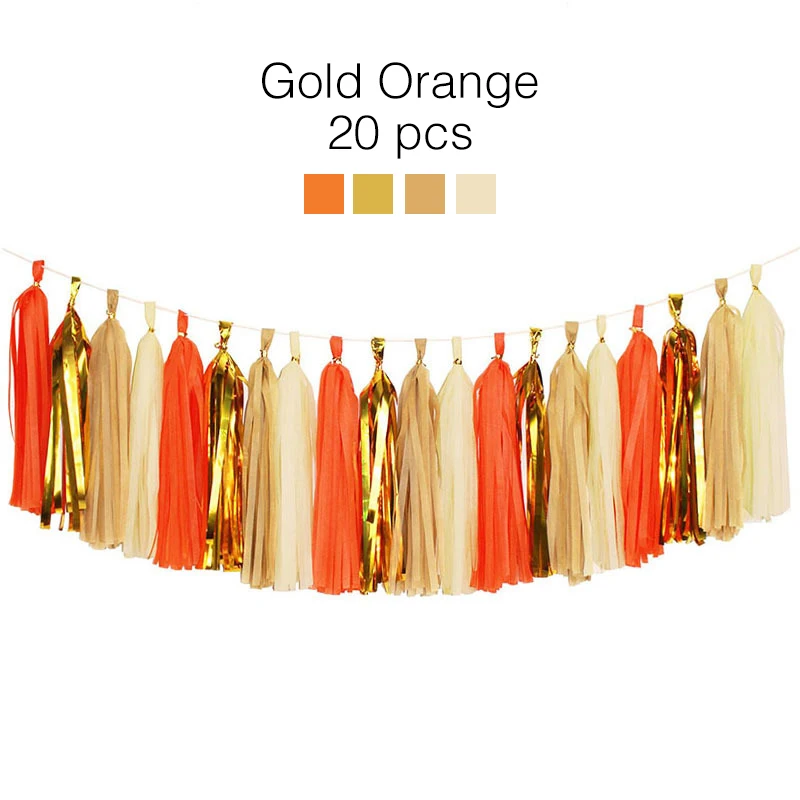 

Бумажные гирлянды Casame, радужные, 15-30 шт.