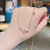 2022 fashion new star choker necklace for women pendant clavicle chain female exquisite lover birthday gift accessories