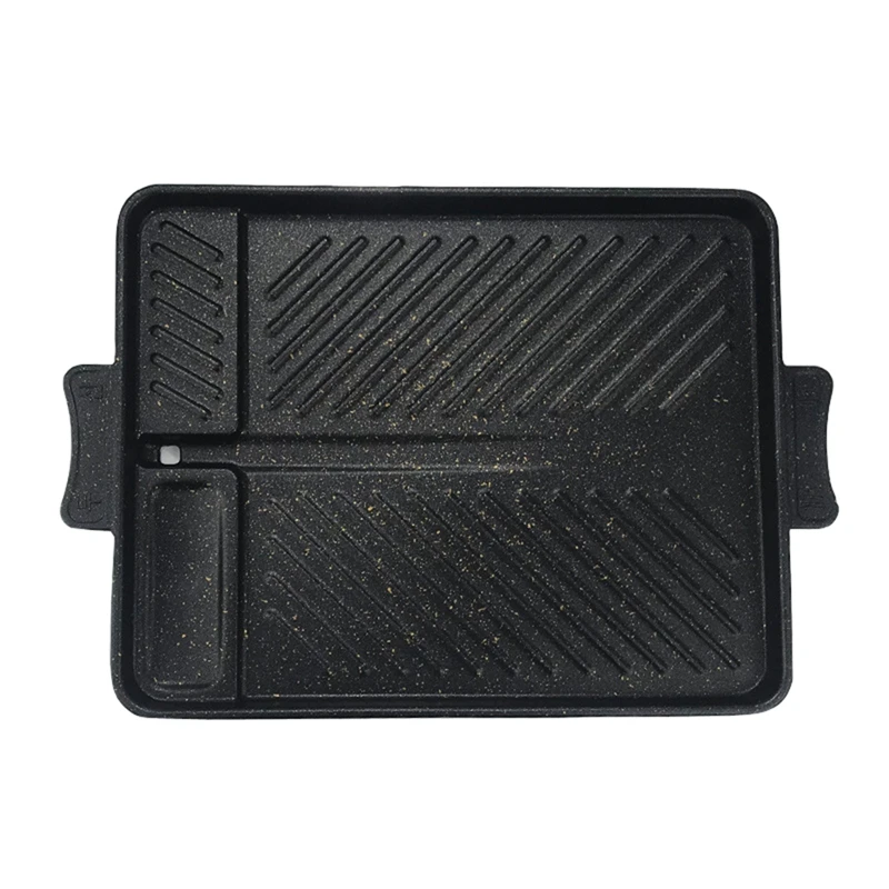 

Non-Stick Bakeware Smokeless Grill Pan Barbecue Tray For Kitchen Indoor Outdoor Party Camping BBQ Grilling