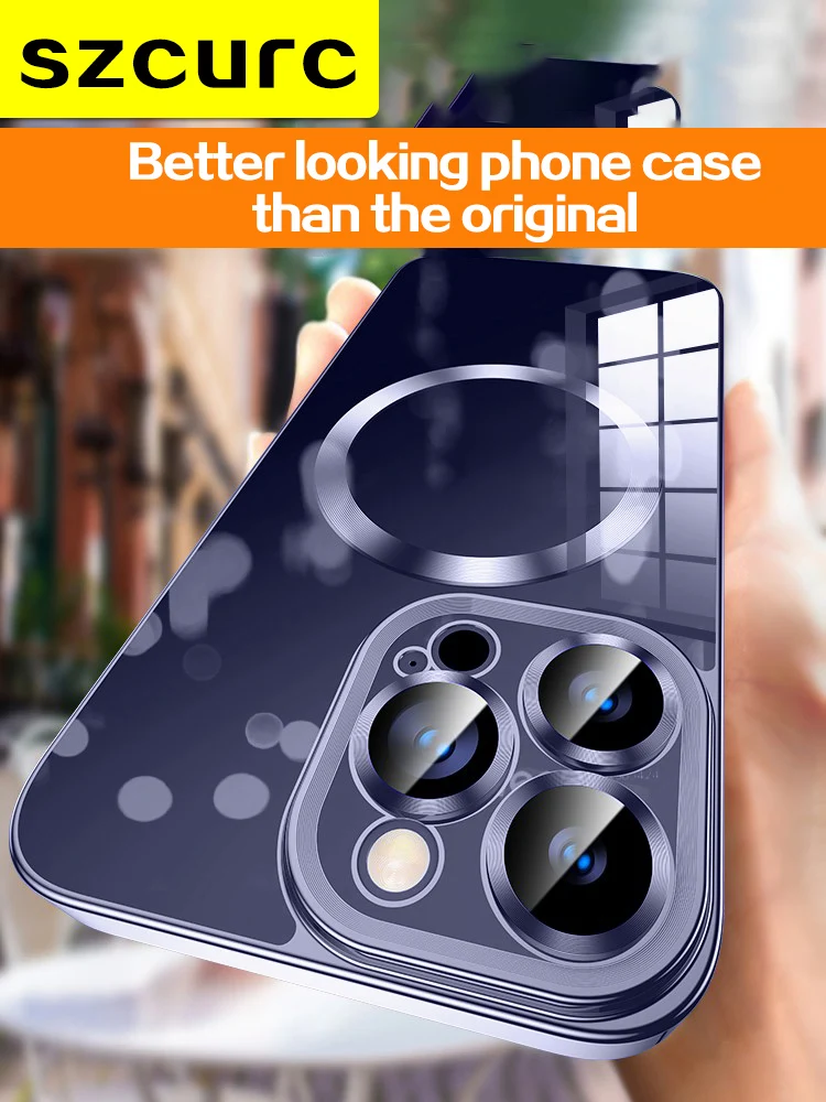 Ceny Nowy Magsafe Wysokiej Klasy Luksus Dla IPhone 14 Pro Max Etui Na Telefon Iphone 12 13 Plus Ssanie Magnetyczne Ultra-cienka Torba Ochronna