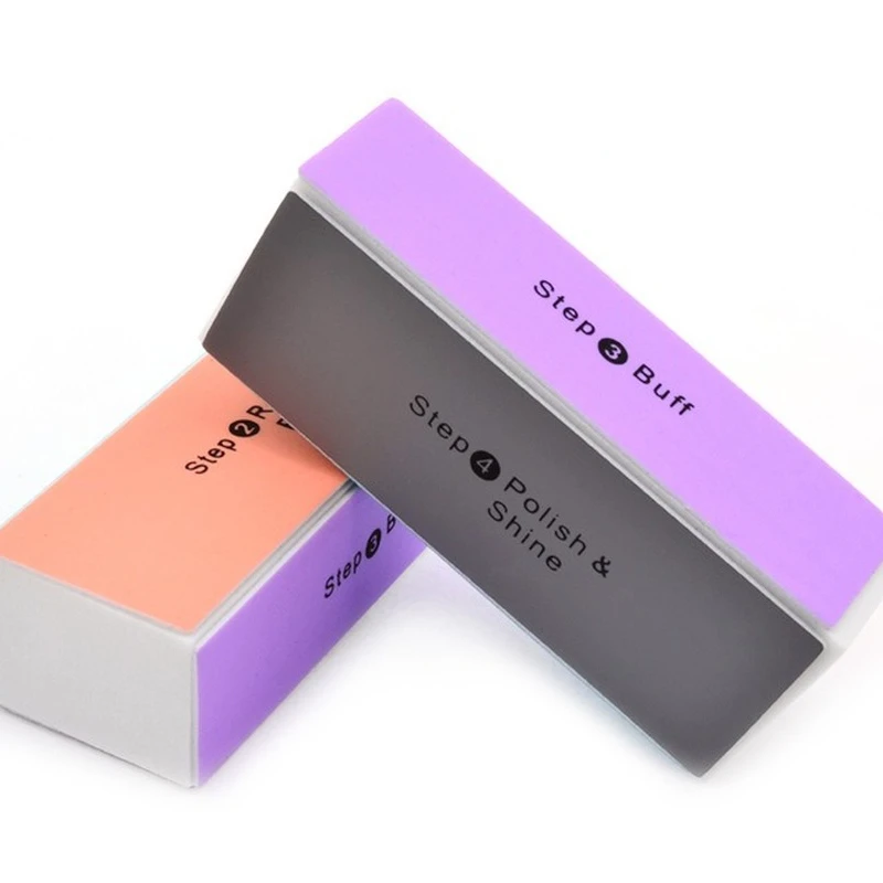 

10 Pcs Nail Buffers Colorful 4 Way Nail File Buffer Polishing Block Sanding Nail Art Manicure Sponge Tools Professional