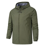 2021 mens windbreaker coat casual zipper jacket spring and autumn mens jacket windbreaker waterproof hooded jacket men