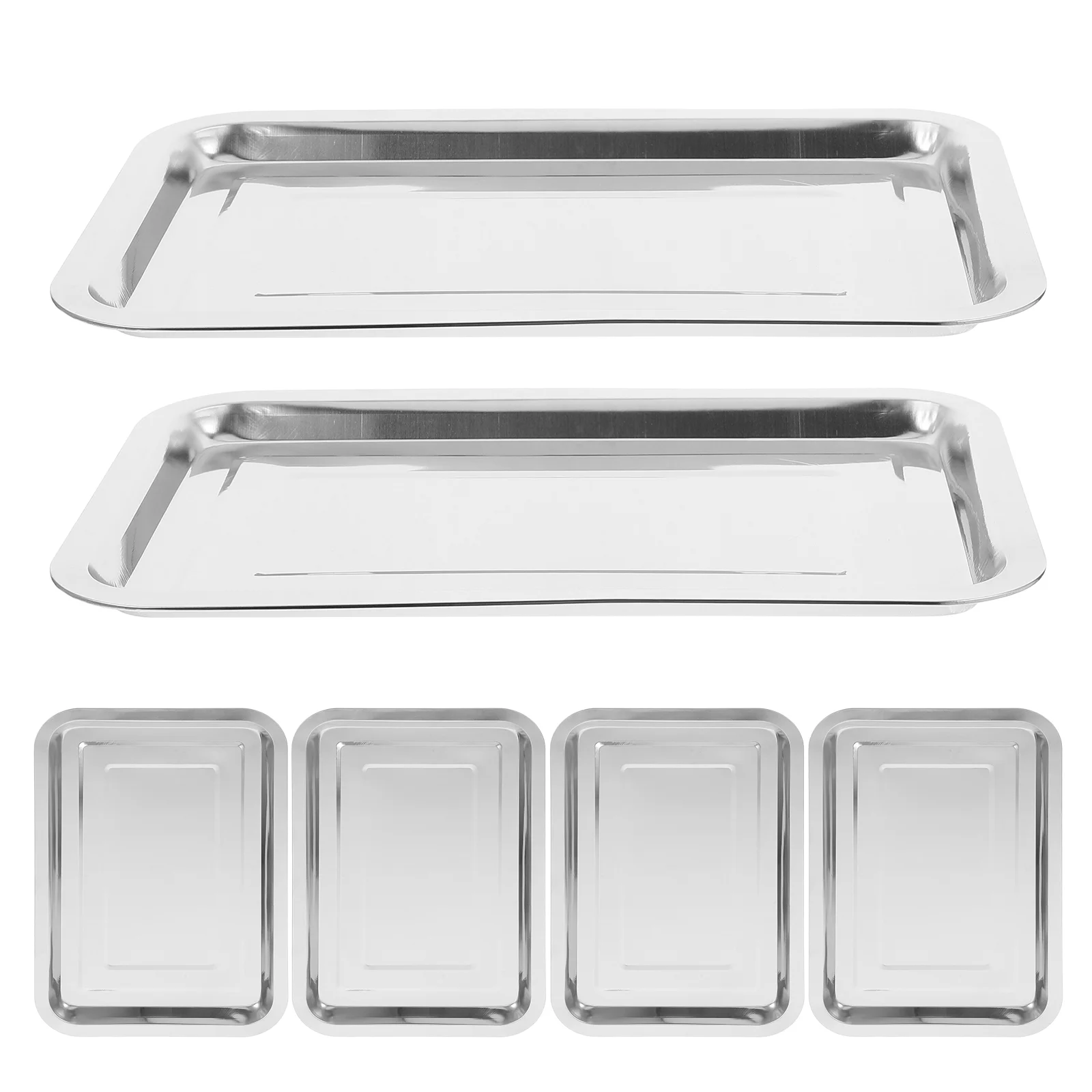 6 шт. квадратная пластина из нержавеющей стали сверхмощная форма для выпечки