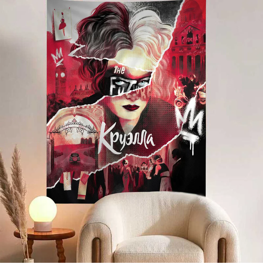 C-Cruella аниме гобелен искусство научная фантастика комната домашний декор