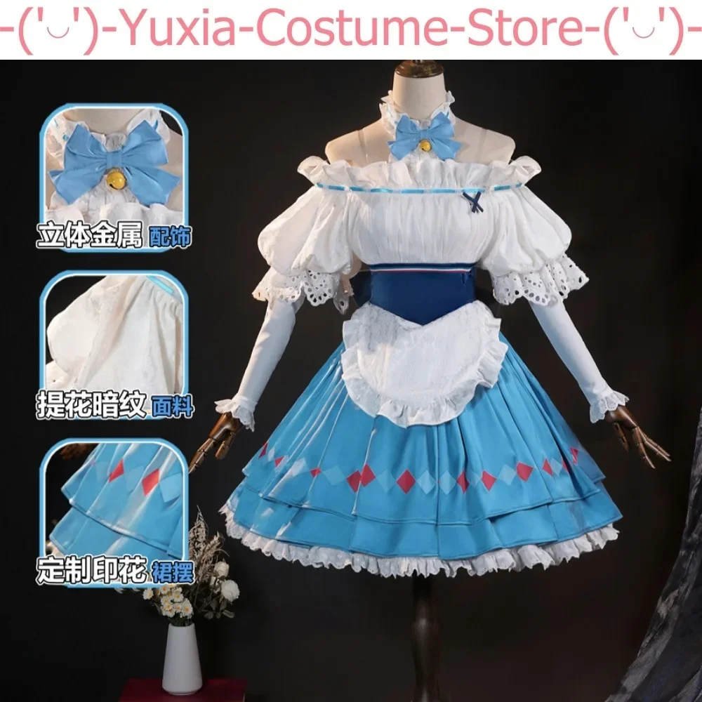 Yuxia Arknights Eyjafjalla The Hviit Aska Picnic Before Trip Женский костюм для косплея Cos Game Аниме Вечеринка