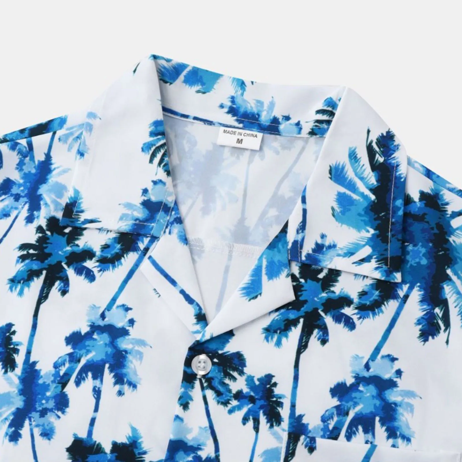Рубашка мужская с принтом модная повседневная свободная пляжная блузка на