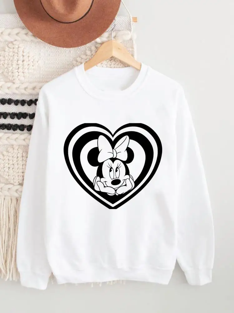 

Ladies Female Women Holiday Print Lady 90s Lovely Graphic Sweatshirts Disney Fashion Clothing Clothes Mickey Mouse Pullovers