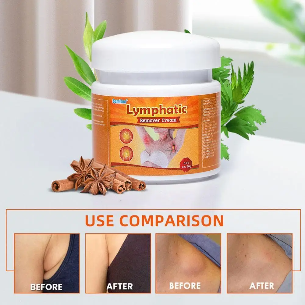 

Newly 20g Lymphatic Detoxification Cream Armpit Lymph Medicine Cream Neck Lymph Anti-Swelling Herbs Ointment For Women And K0E9