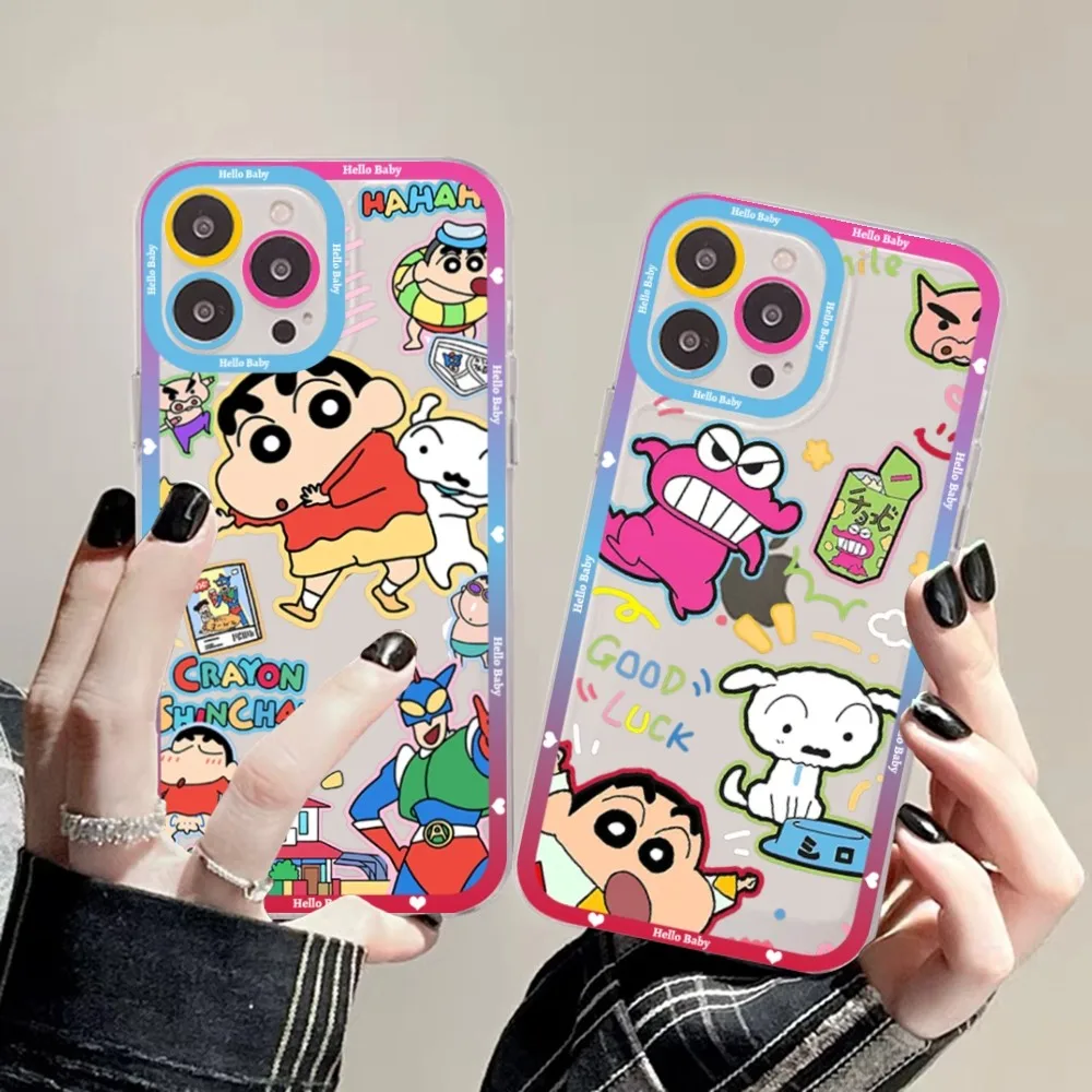 Чехол для телефона Cute-S-Shin-Boys-C-Chan-Anime-Crayon Redmi 7 8 9 A Note 5 10 11 Pro Max 4G 5G Funfas