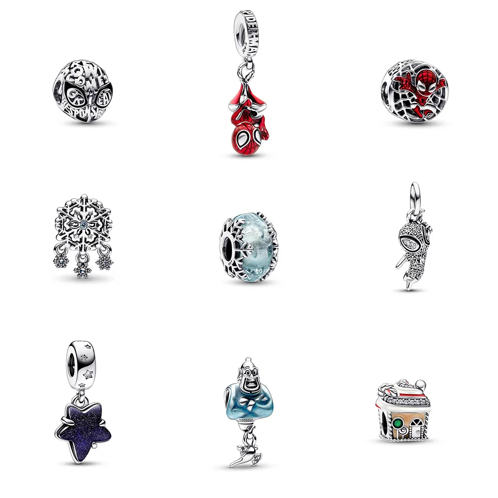 

New Arrival in Bulk Disney Spider Man Jewelry for Pandora Original Wholesale Bracelet Fashion Charms Beads Free Shipping SP002