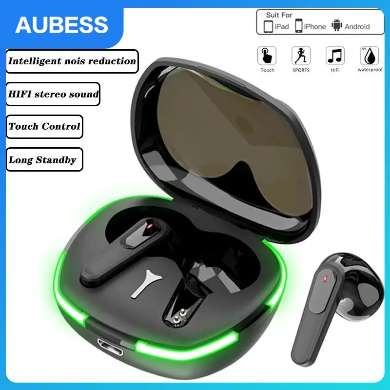 

Portable 5.0 Game Headset Hd Call Wirelsss Earphones With Mic Headphones Earbud Long Standby Sports In Ear