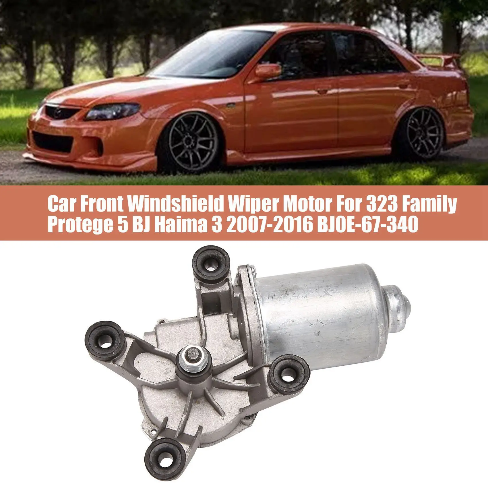 

Мотор стеклоочистителя переднего лобового стекла для Mazda 323 Family Protege 5 BJ Haima 3 2007-2016 BJ0E-67-340