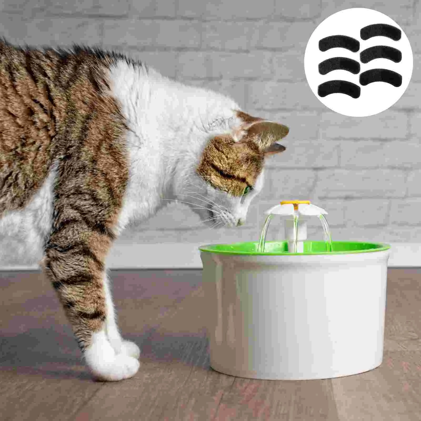 

6 Pcs Water Dispenser Filter Pet Supply Dog Fountain Filters Supplies Replacements Cotton Pets