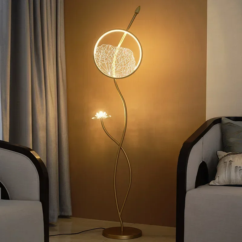 Напольная Лампа дзен для гостиной в китайском стиле спальни Кабинета чайной