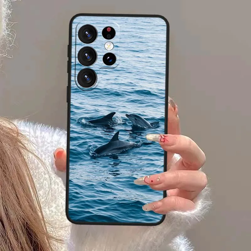 Красивый чехол с морским узором для Samsung Galaxy S25 S24 S23 S22 S21 S20 S10 S9 S8 FE Lite Ultra Plus 5G, черный чехол для телефона (art.: 3920d973b7d1e) - 3920d973b7d1e
