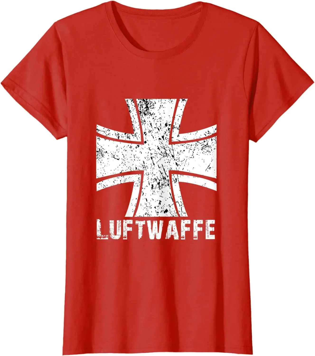 Футболка Bundeswehr с перекрестом немецкой армии Люфтваффе 100% хлопок круглым вырезом