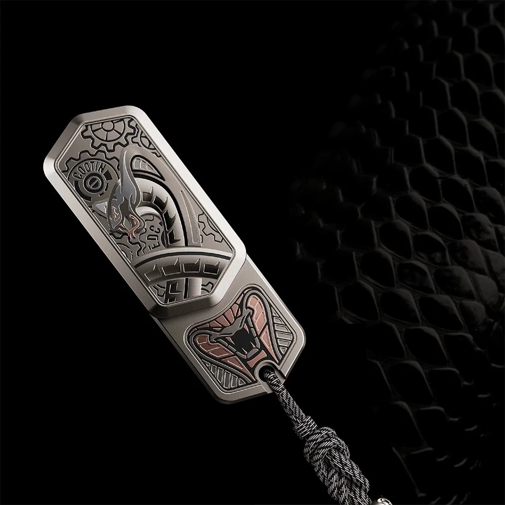 Фото Магнитный ритм-стик Chaoting EDC Black Mamba из нержавеющей стали с функцией настройки ритма, игрушка-антистресс для пальцев №2