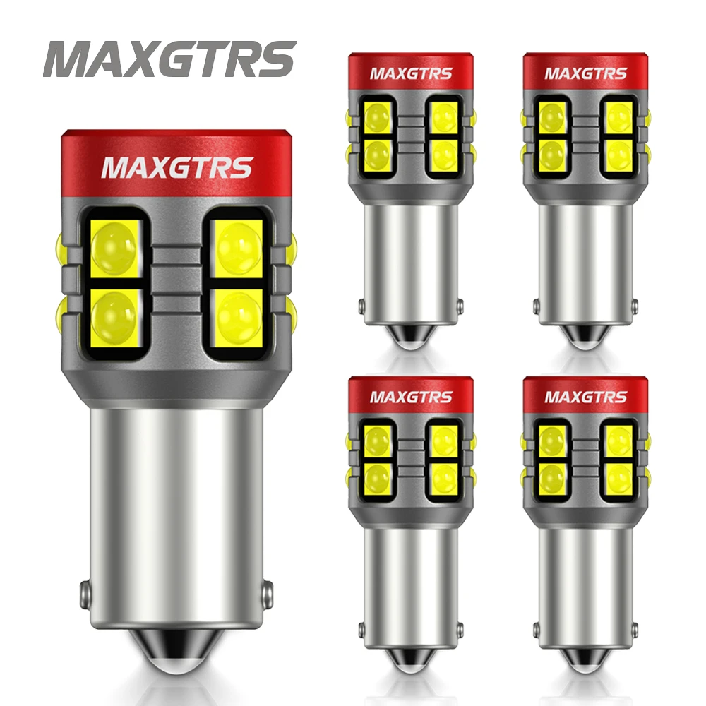 Фото 5x T4W BA9S LED лампы BAX9S H21W BAY9S LED 12V 24V H6W H5W LED для автомобильных фонарей заднего хода, красные, белые, желтые, для парковочных огней и приборной панели №1