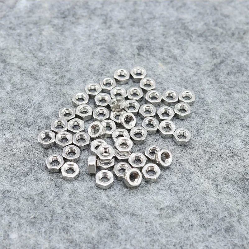 

Шестигранная гайка M2 M2.5 M3 M4 M5 M6 M8 M10 M12 Нержавеющая сталь 304 Метрическая резьба Шестигранные термостойкие шестигранные гайки для винтового болта
