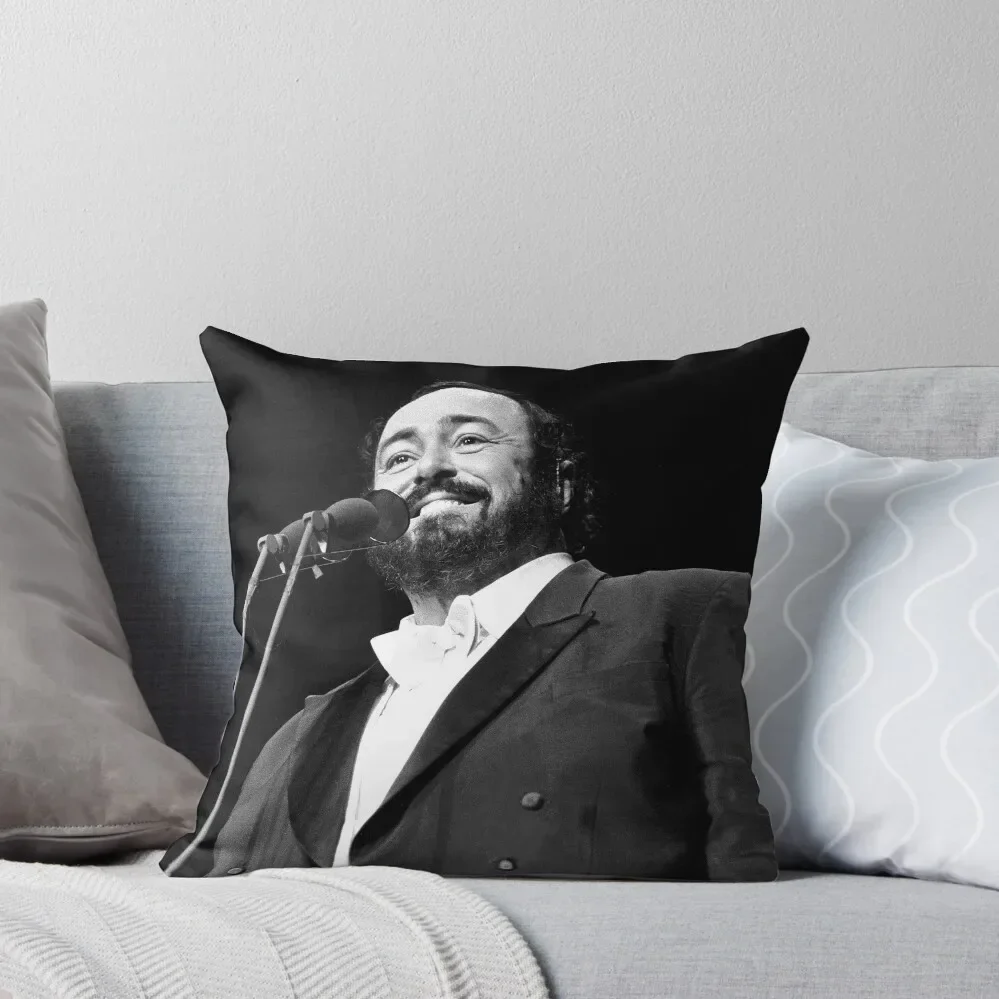 Luciano Pavarotti - BW Подушка для фотографий Новогодние наволочки подушек Чехлы диванов