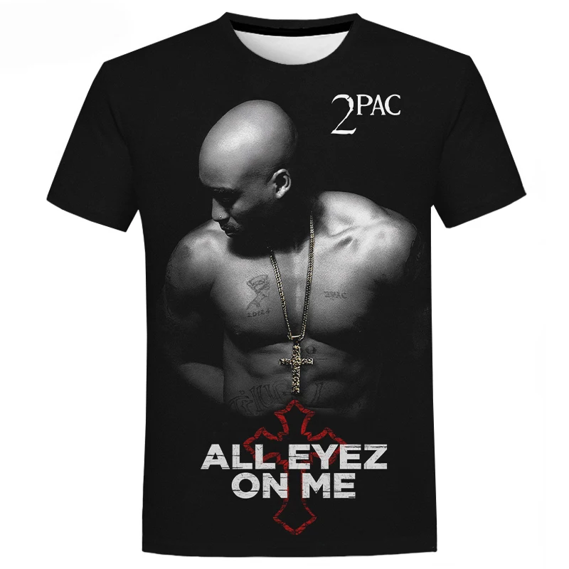 

Rapper 3D Printed Tops 2Pac & Nipse T Shirt Unisex Fashion Casual Hip Hop Short Sleeve Streetwear Harajuku Oversized T-shirt