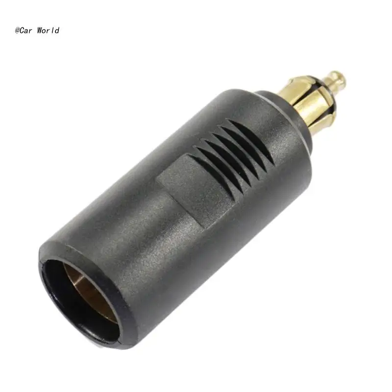 

6XDB Female Plug Socket Adapter 12-24V EU Plug Cigarette Socket Converter