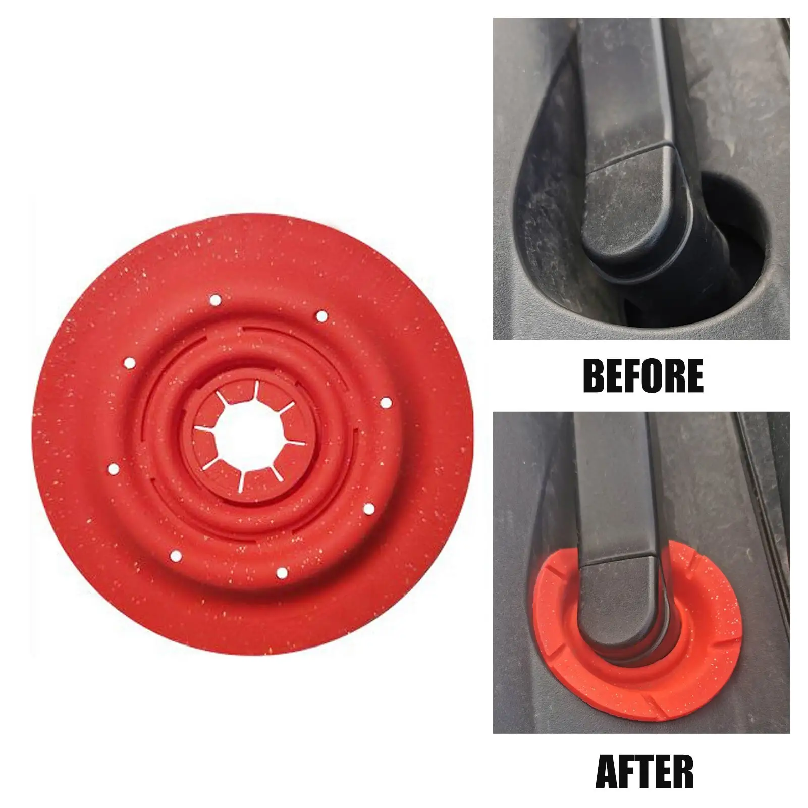 

Car Front Wiper Guards Universal Wiper Arm Bottom Hole Protective Cover Dustproof Silicone Vehicle Windshield Wiper Sleeve