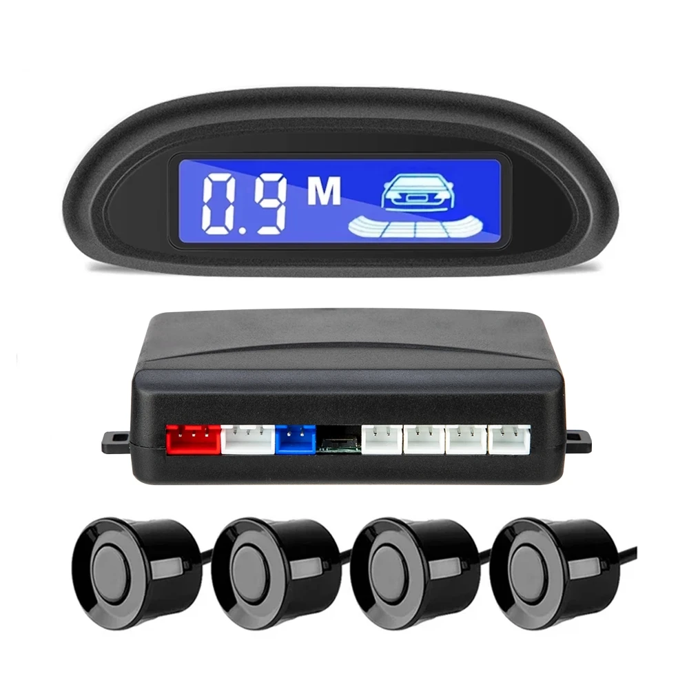 Купи Car Parktronic LED Parking Radar with 4 Parking Sensors Auto Parking Radar Monitor Detector System Blind Spot Detection за 1,167 рублей в магазине AliExpress