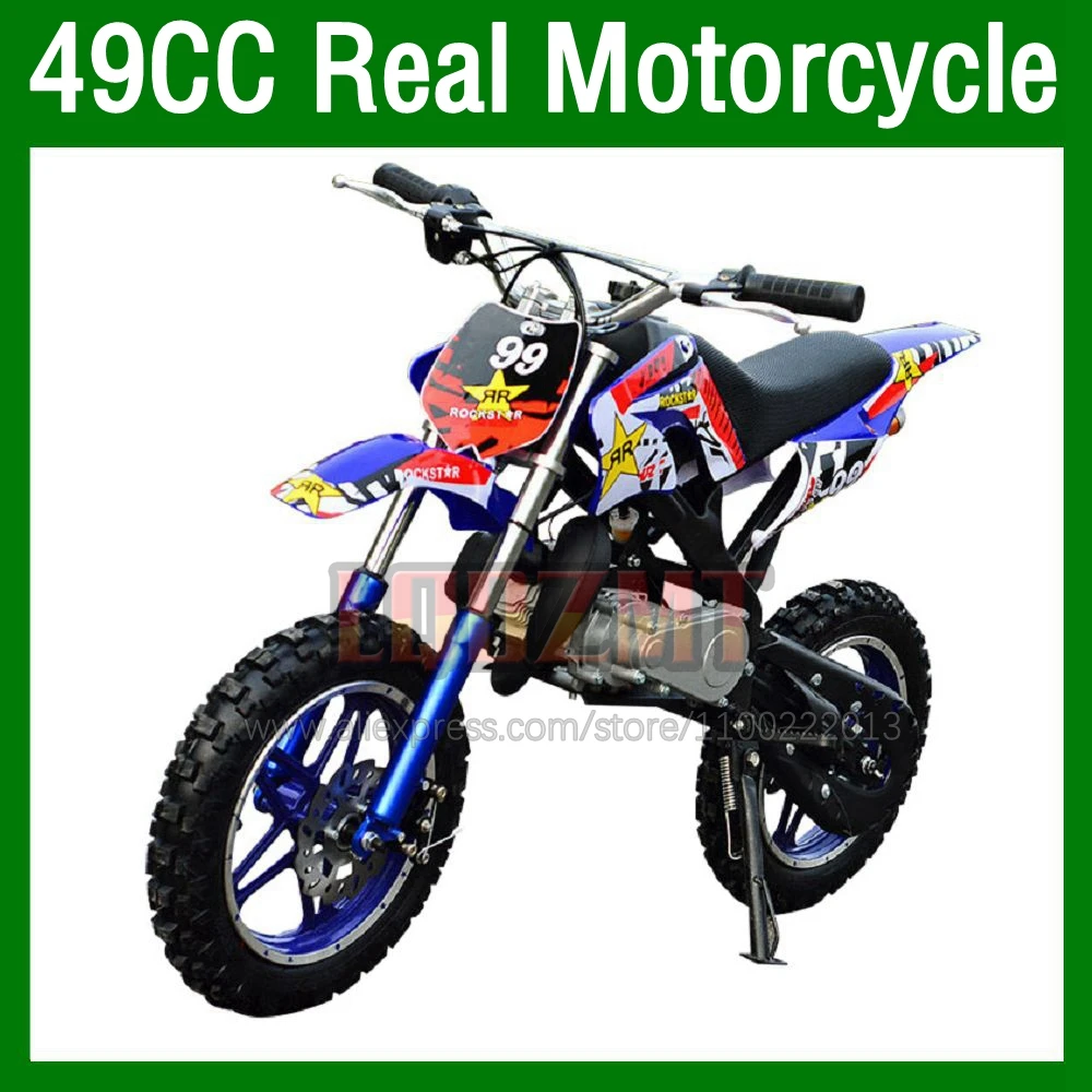 

Mini Motorcycle 2 Stroke 49CC 50CC ATV off-road Real Superbike Moto bike Gasoline Power Racing Autocycle Small Motorbike Scooter