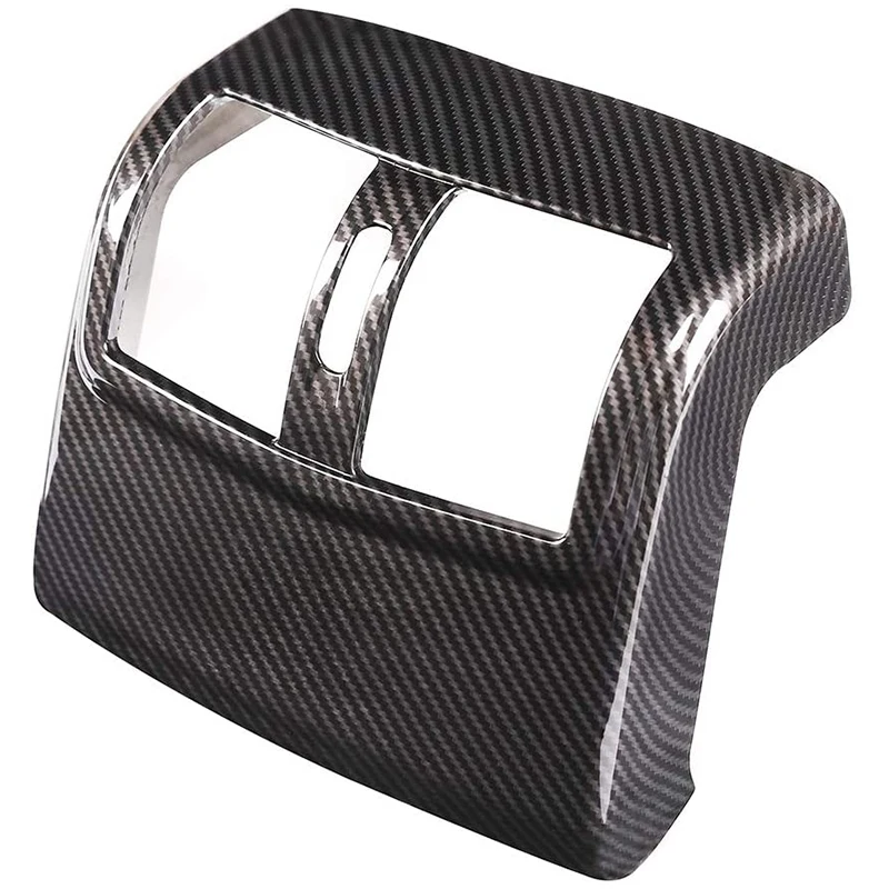 

ABS Carbon Fiber Rear Air Condition Outlet Vent Cover Trim Sticker Accessories For W212 E-Class 2012-2015