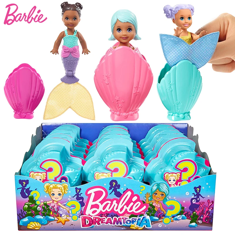 

Original Barbie Surprise Mermaid Doll Blind Box Chelsea Girls Toys Princess Accessories Playset Figure Fashion Baby Dolls Gifts