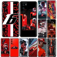 phone case for huawei p50 p50e p40 p30 p20 p10 smart 2021 pro lite 5g plus soft silicone case cover charles leclerc number 16