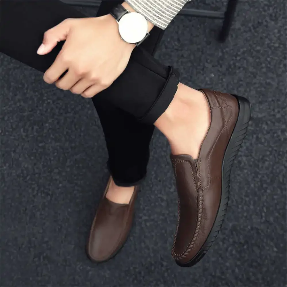 

Cow leather lightweight sneakers 48 size husband Skateboarding camouflage boots men shoes brown sports tenismasculine YDX1