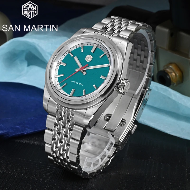 

Часы наручные San Martin мужские с сапфировым стеклом, водонепроницаемые 200 м