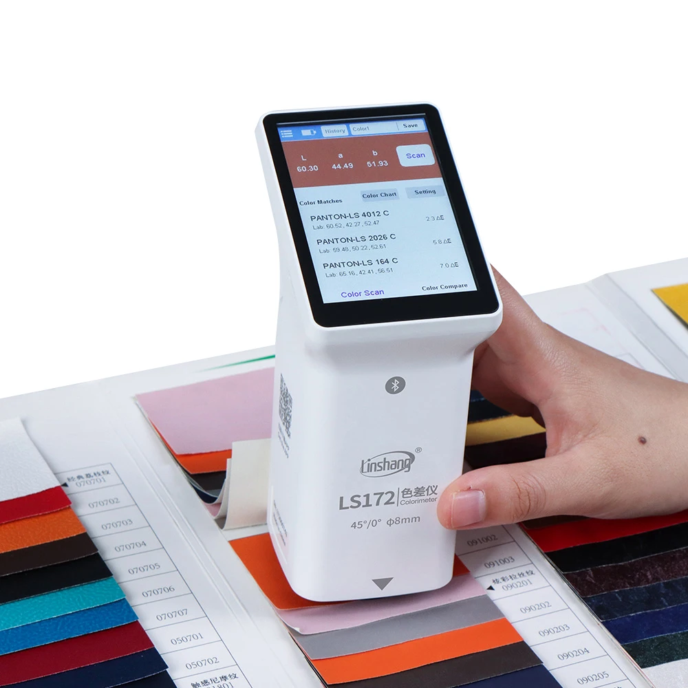 Фото Портативный цифровой колориметр LS172 для измерения цвета CIE Lab CMYK, устройство для подбора цветов Pantone Ral NCS 45/0 для печати №2