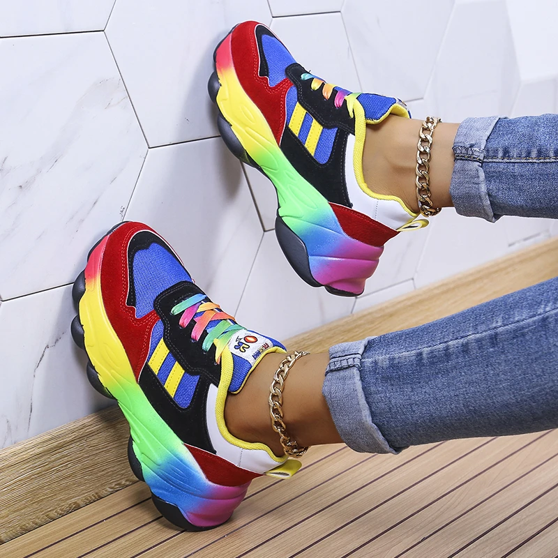 

Zapatos De Mujer New Casual Thick-soled Sneakers Women's Shoes Women's Soft and Breathable Air Cushion Loafers Ladies Sneakers