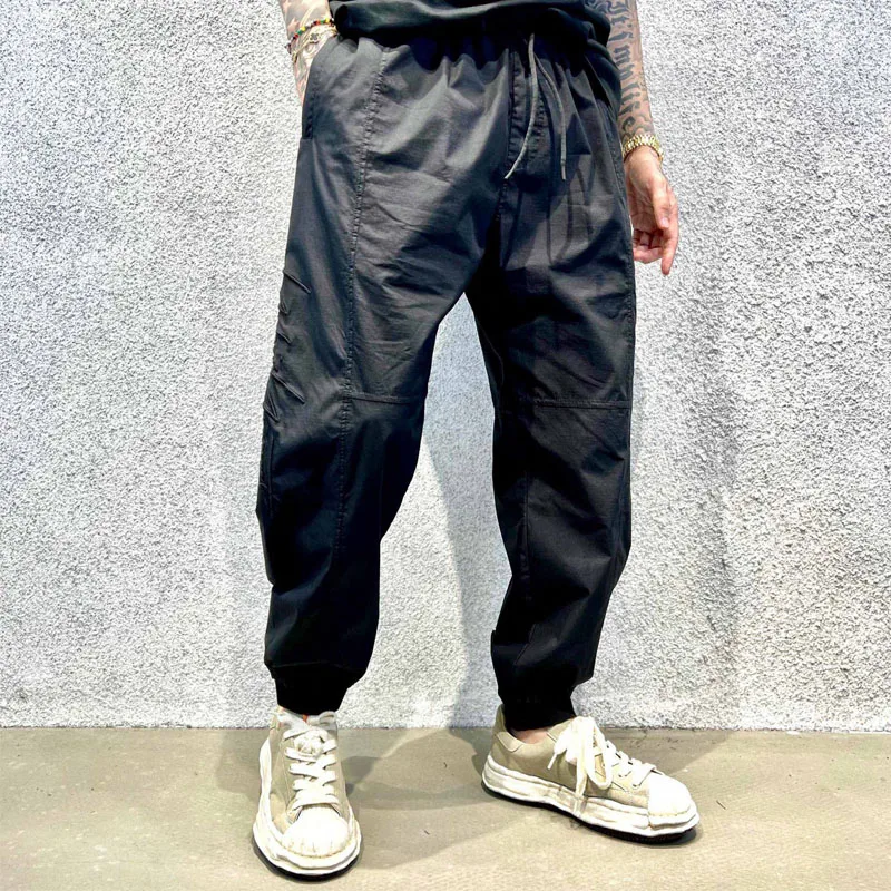 2023 Y-3 Heavy Industry Embroidery Signature Casual Cargo pants Men's Fashion Versatile Y3  Pants KZ948