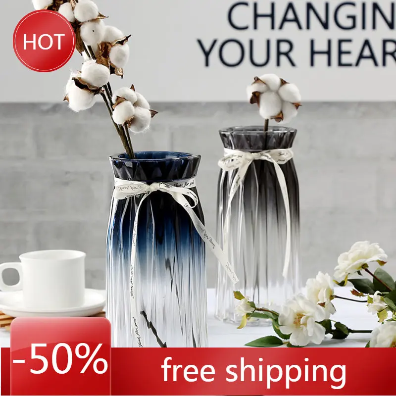 

Glass Wedding Vase Terrarium Modern Decorative Nordic Style Vase Vertiplant Novelty Aesthetic Decorazioni Minimalist Decor