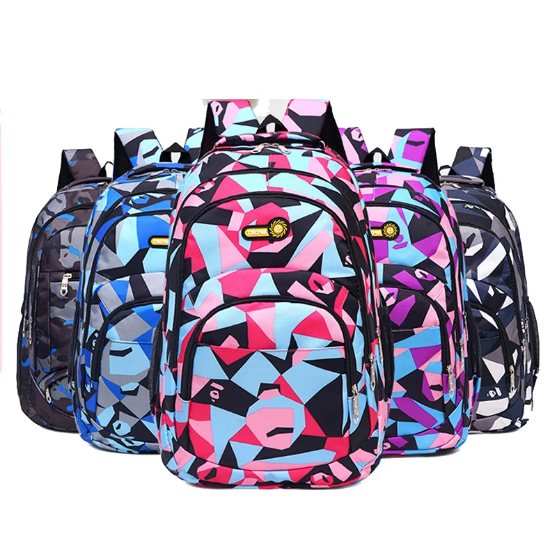 Hot Sale Children School Bags for Teenagers Boys Girls Big Capacity School Backpack Waterproof Satchel Kids Book Bag Mochila