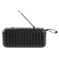 solar powered wireless speaker with fm radio led flashlight tf card support outdoor wireless loudspeaker usb charging