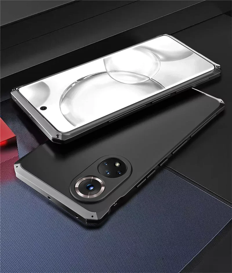 

Armor Metal Phone Case For Honor 60 50 9x V40 V30 30 Pro Play5 Rubber Shockproof Aluminum Bumper Coque For Honor 50 Se Pc Fundas