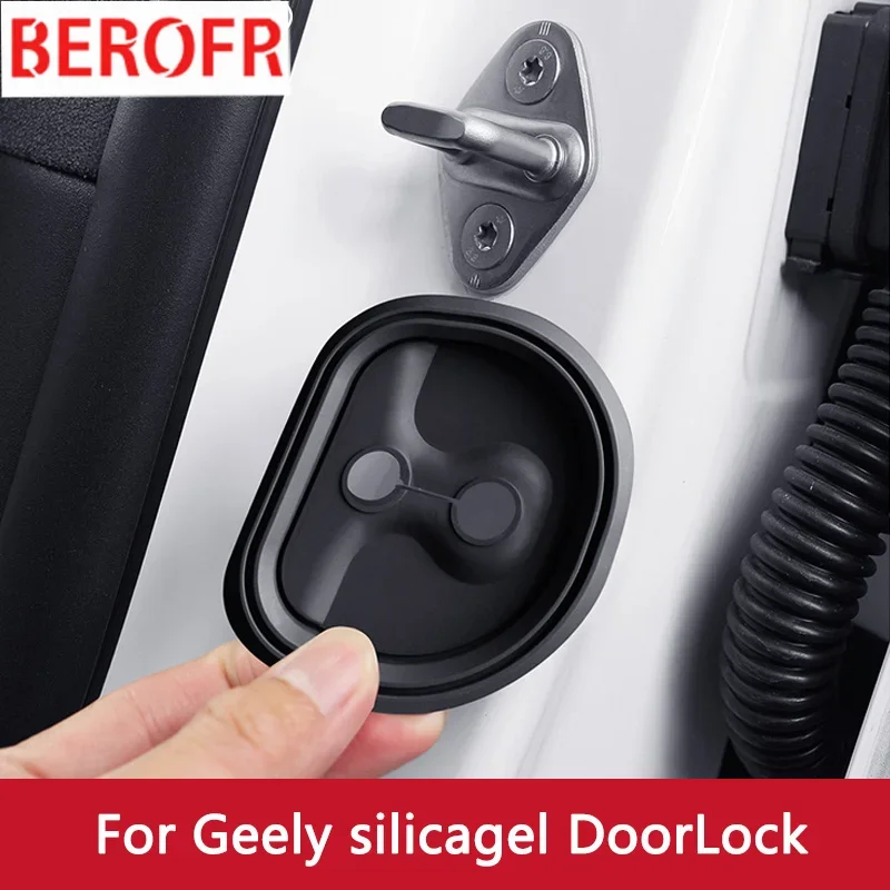 4 шт. силиконовый защитный чехол для дверного замка автомобиля Geely BINRAY Vision SUV X3 X6 EX3
