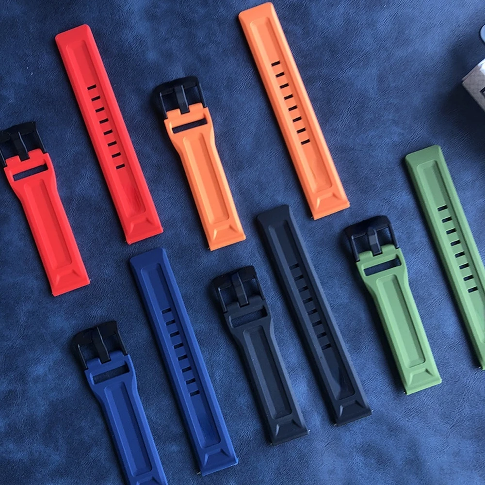 

20mm 22mm Silicone Strap For Samsung Galaxy Watch 4 Gear S3 Amazfit Bip For Huawei Huawei Gt 2 Pro Sprots Wristband Accessories